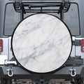 Smoke Grey Marble Print Tire Cover