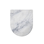 Smoke Grey Marble Print Toilet Lid Cover