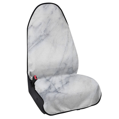 Smoke Grey Marble Print Waterproof Car Seat Cover