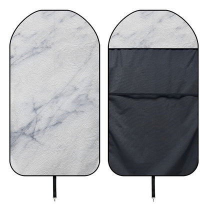 Smoke Grey Marble Print Waterproof Car Seat Cover