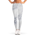 Smoke Grey Marble Print Women's Leggings