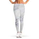 Smoke Grey Marble Print Women's Leggings