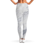 Smoke Grey Marble Print Women's Leggings