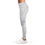 Smoke Grey Marble Print Women's Leggings