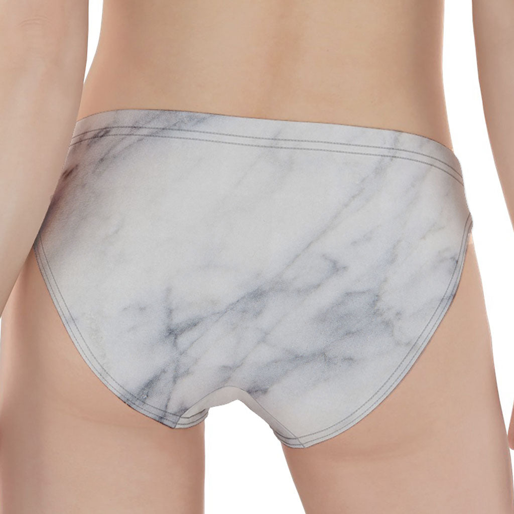 Smoke Grey Marble Print Women's Panties