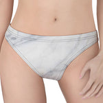 Smoke Grey Marble Print Women's Thong