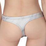 Smoke Grey Marble Print Women's Thong