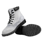 Smoke Grey Marble Print Work Boots