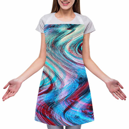 Smoke Psychedelic Trippy Print Adjustable Apron