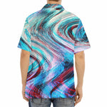 Smoke Psychedelic Trippy Print Aloha Shirt