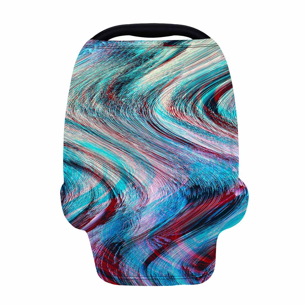 Smoke Psychedelic Trippy Print Baby Seat Cover