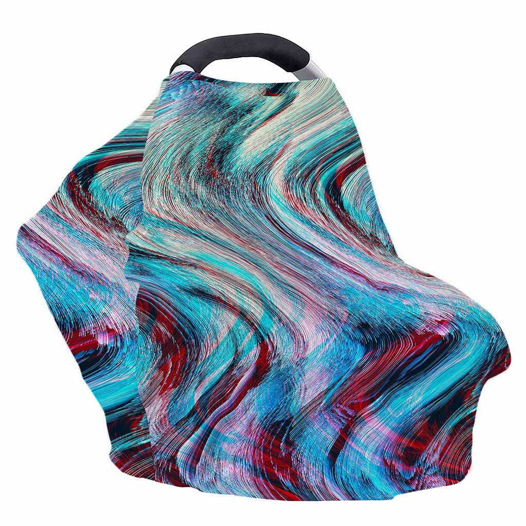 Smoke Psychedelic Trippy Print Baby Seat Cover