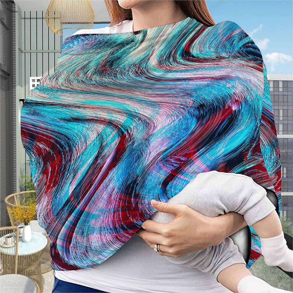 Smoke Psychedelic Trippy Print Baby Seat Cover