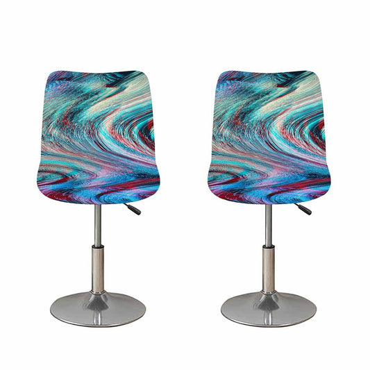 Smoke Psychedelic Trippy Print Bar Stool Covers