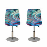 Smoke Psychedelic Trippy Print Bar Stool Covers