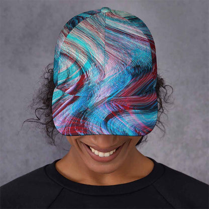 Smoke Psychedelic Trippy Print Baseball Cap