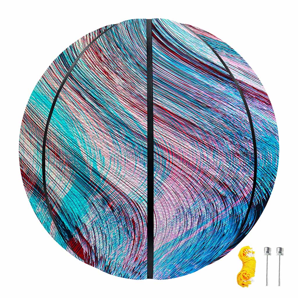Smoke Psychedelic Trippy Print Basketball