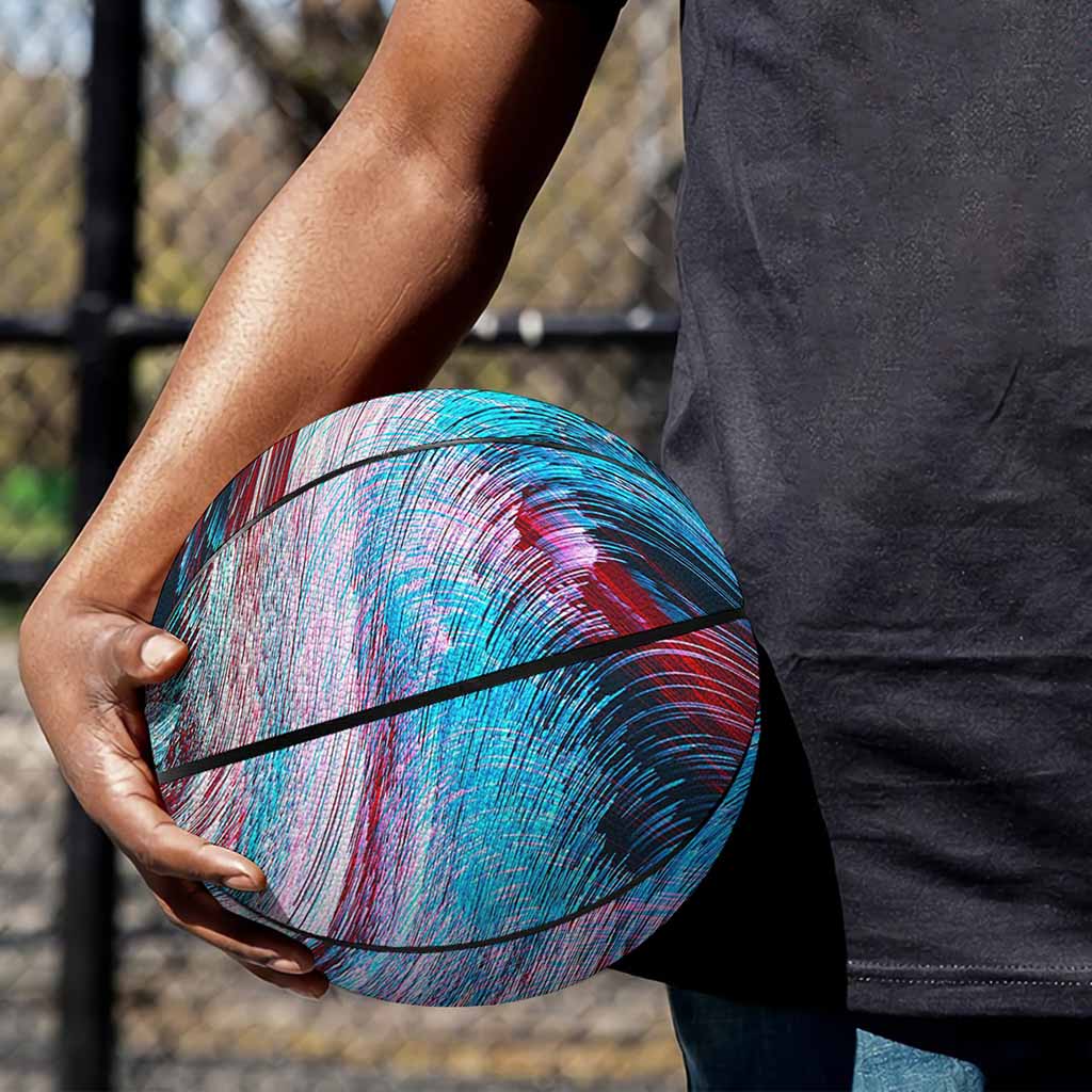 Smoke Psychedelic Trippy Print Basketball