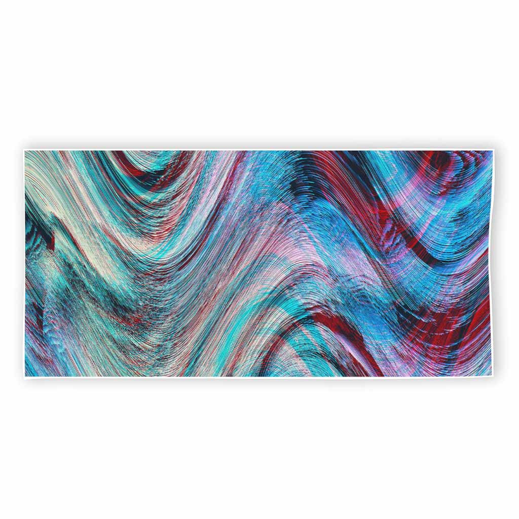 Smoke Psychedelic Trippy Print Beach Towel