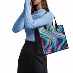 Smoke Psychedelic Trippy Print Canvas Tote Bag