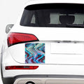 Smoke Psychedelic Trippy Print Car Sticker