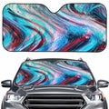 Smoke Psychedelic Trippy Print Car Windshield Sun Shade