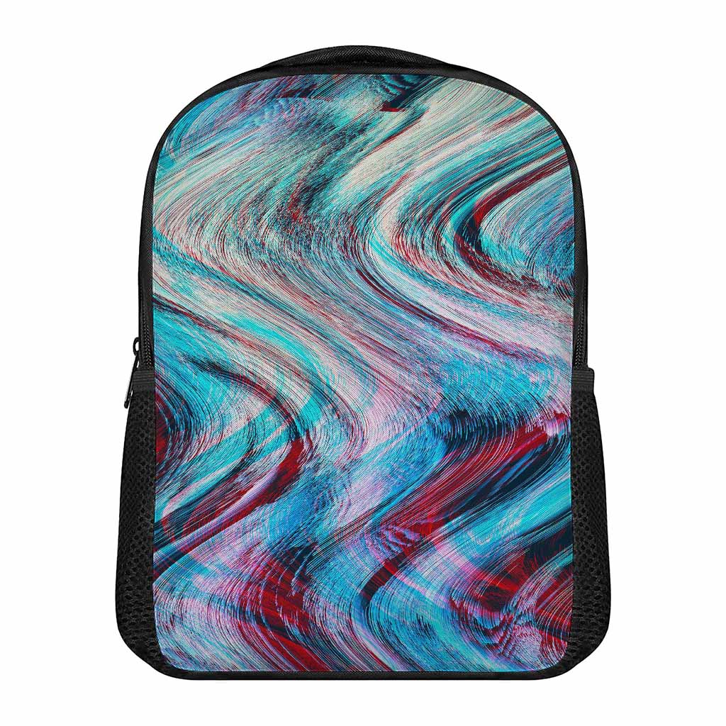 Smoke Psychedelic Trippy Print Casual Backpack