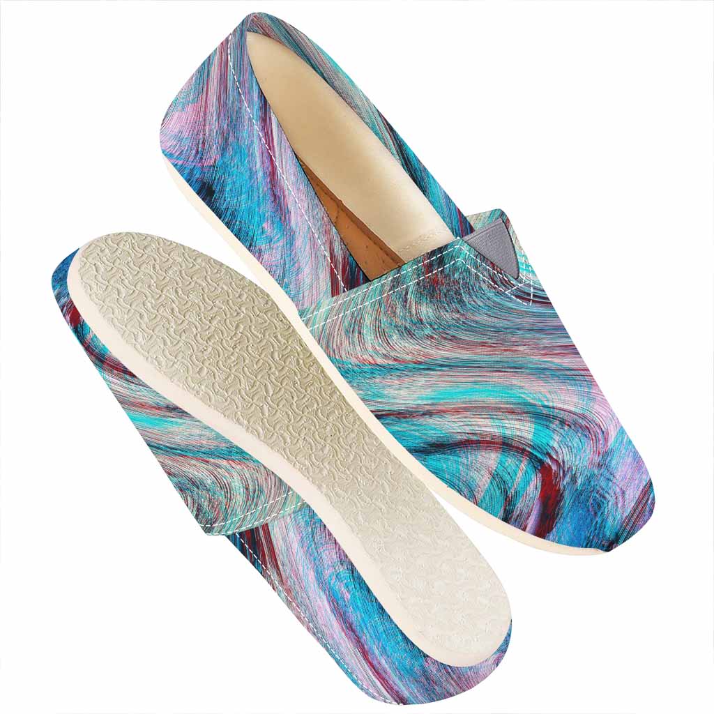 Smoke Psychedelic Trippy Print Casual Shoes