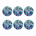 Smoke Psychedelic Trippy Print Coaster Set
