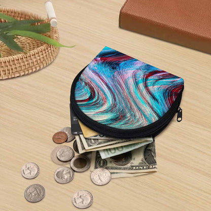 Smoke Psychedelic Trippy Print Coin Purse