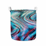 Smoke Psychedelic Trippy Print Collapsible Laundry Basket