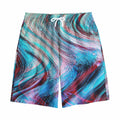 Smoke Psychedelic Trippy Print Cotton Shorts