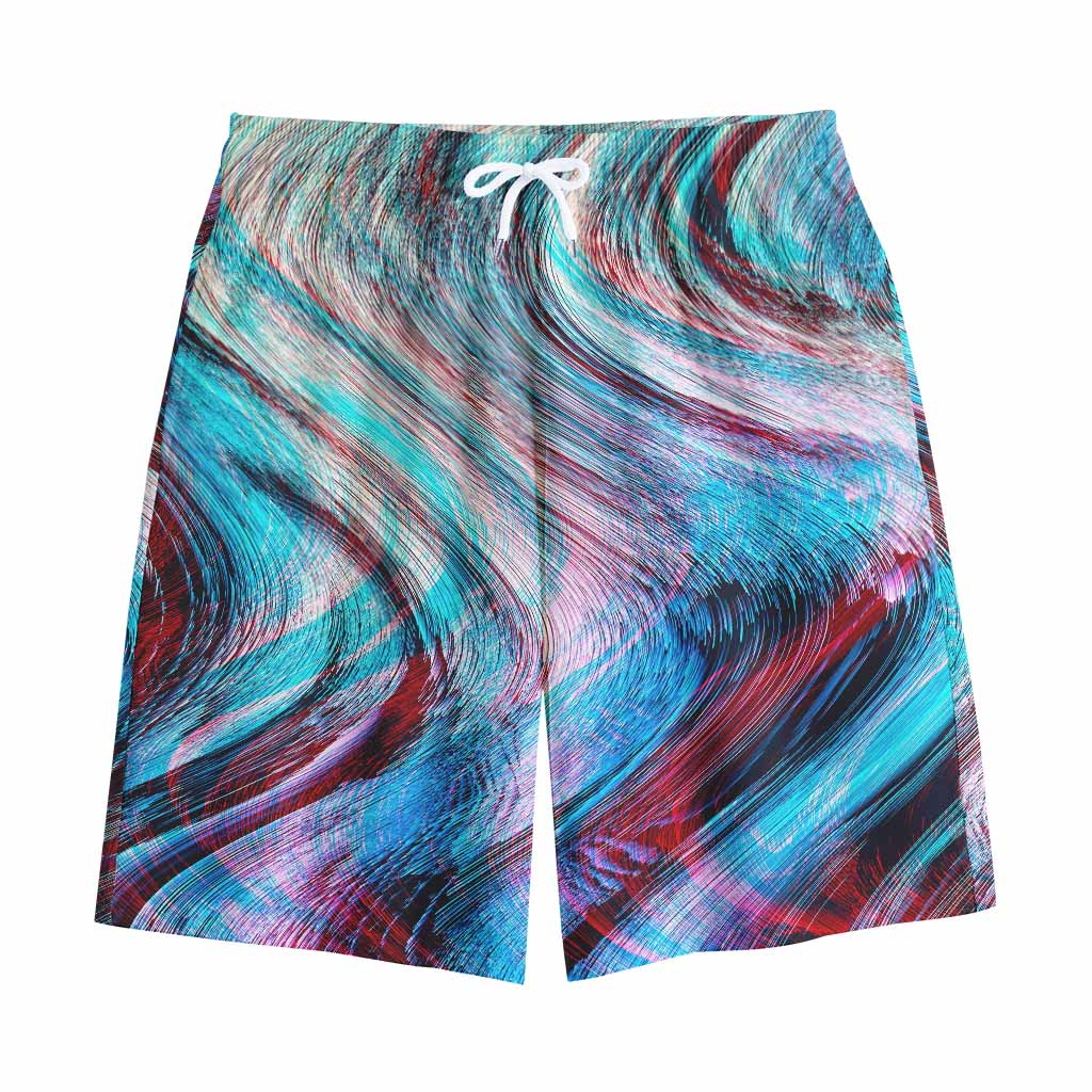 Smoke Psychedelic Trippy Print Cotton Shorts