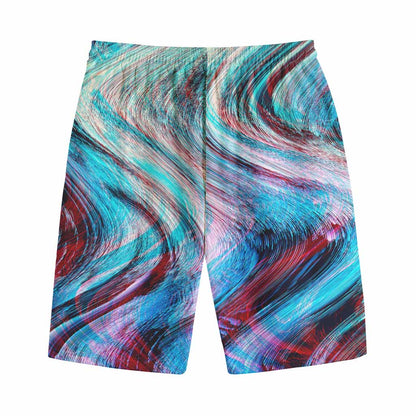 Smoke Psychedelic Trippy Print Cotton Shorts