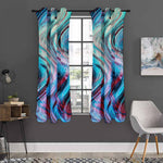 Smoke Psychedelic Trippy Print Curtain