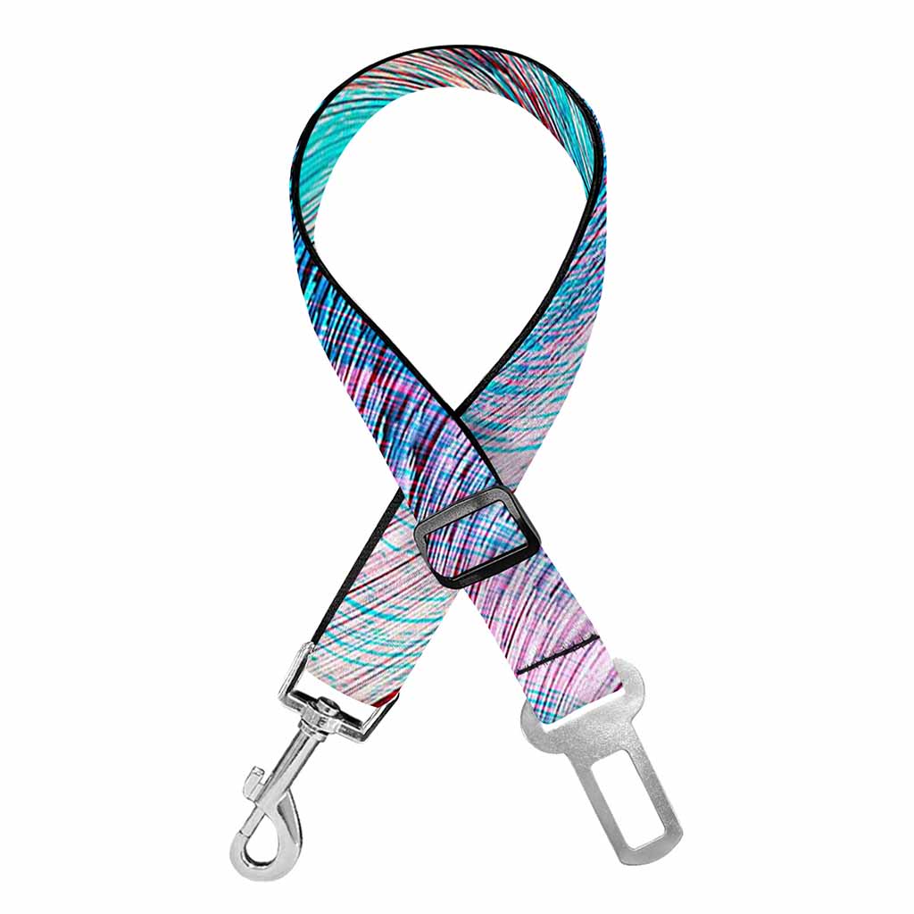 Smoke Psychedelic Trippy Print Dog Seat Belt