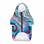 Smoke Psychedelic Trippy Print Dog Zip Up Hoodie