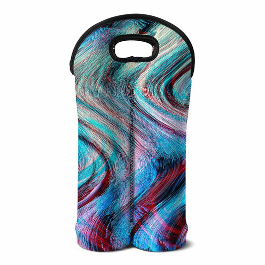 Smoke Psychedelic Trippy Print Double Neoprene Wine Tote