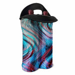 Smoke Psychedelic Trippy Print Double Neoprene Wine Tote