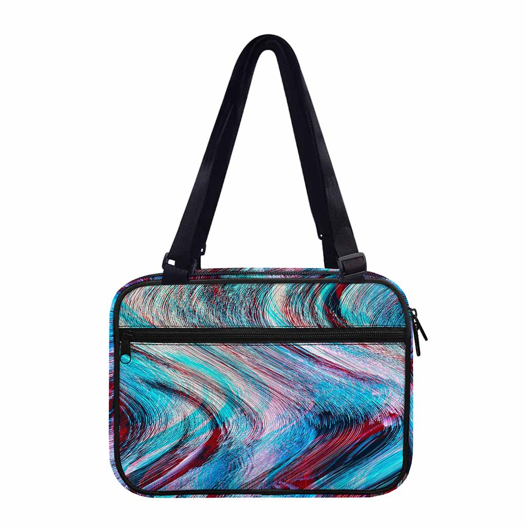 Smoke Psychedelic Trippy Print Double Strap Bible Bag