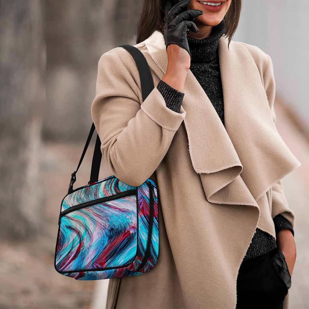 Smoke Psychedelic Trippy Print Double Strap Bible Bag