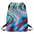 Smoke Psychedelic Trippy Print Drawstring Backpack