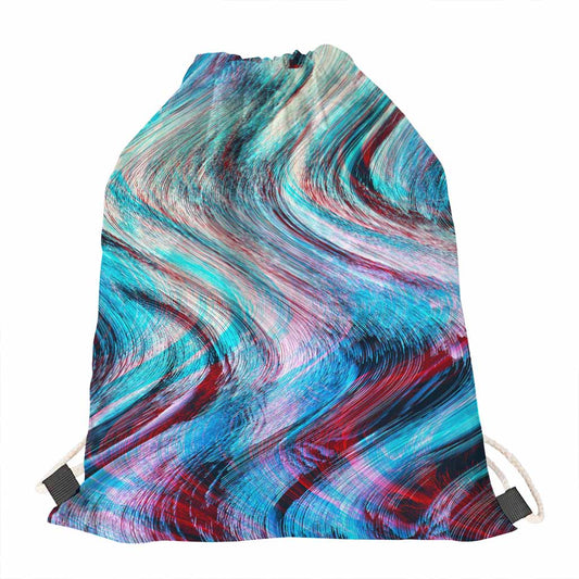 Smoke Psychedelic Trippy Print Drawstring Bag