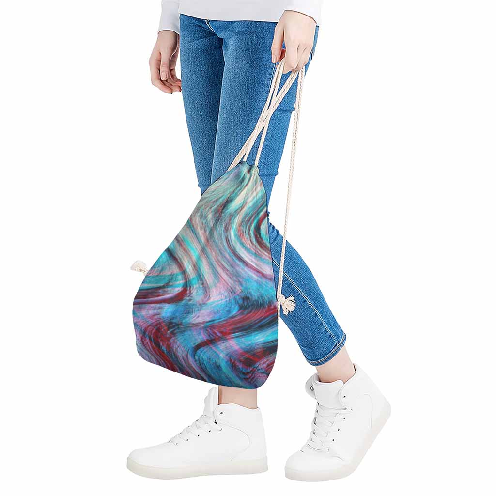 Smoke Psychedelic Trippy Print Drawstring Bag