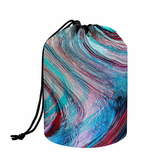 Smoke Psychedelic Trippy Print Drawstring Makeup Bag
