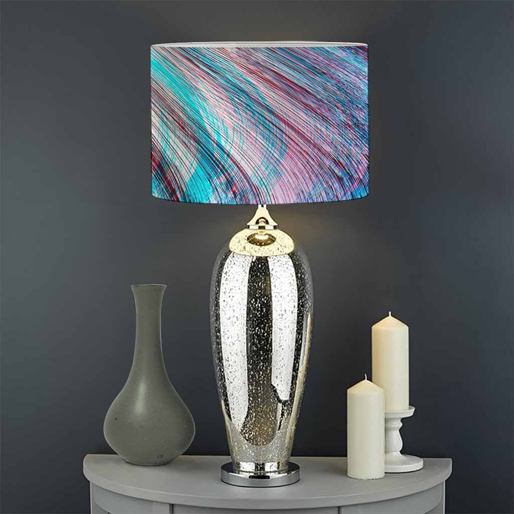 Smoke Psychedelic Trippy Print Drum Lamp Shade
