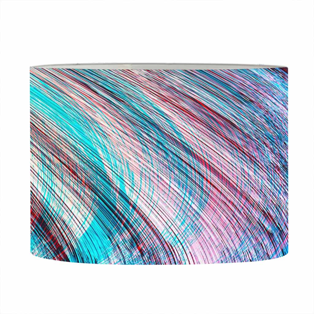 Smoke Psychedelic Trippy Print Drum Lamp Shade