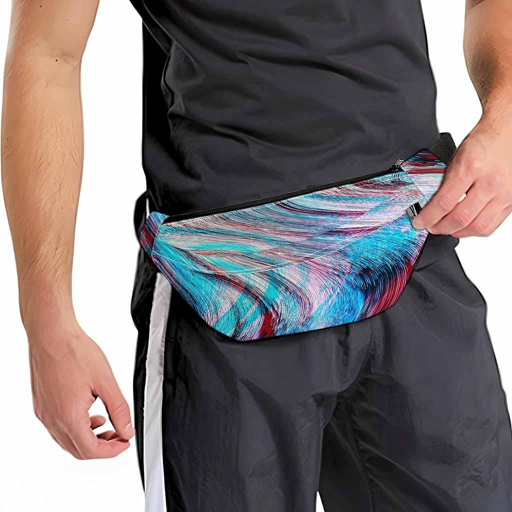 Smoke Psychedelic Trippy Print Fanny Pack