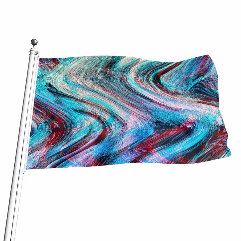 Smoke Psychedelic Trippy Print Flag