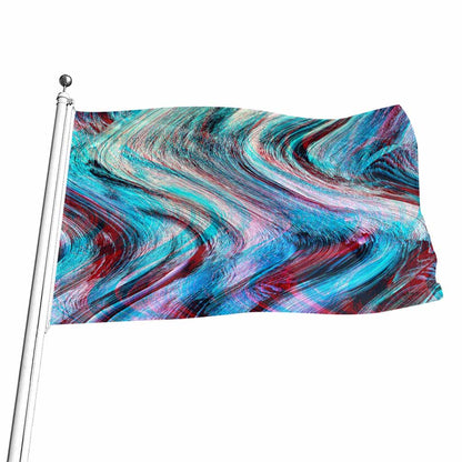 Smoke Psychedelic Trippy Print Flag